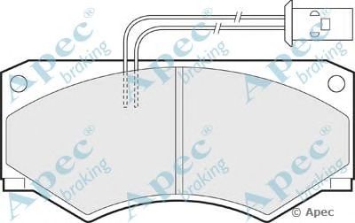 APEC BRAKING pad523 -  Комплект тормозных колодок, дисковый тормоз